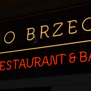 neon szklany