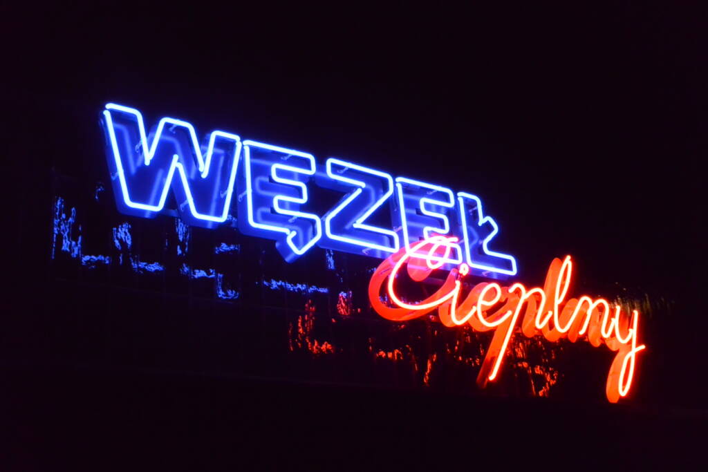 neon szklany
